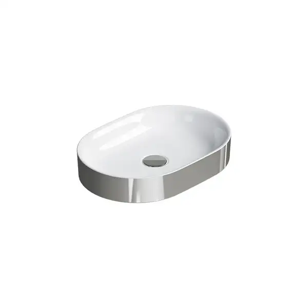Раковина накладная на столешницу Catalano Horizon 50 х 35 см, Silver-white (150AHZBA) фото 1 Aquada.com.ua