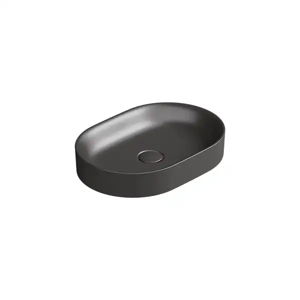 Раковина накладная на столешницу Catalano Horizon 50 х 35 см, Satin black (150AHZNS) фото 1 Aquada.com.ua