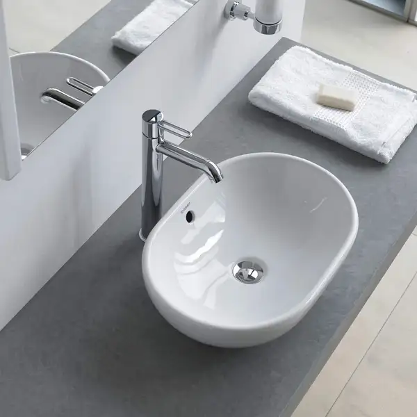 Раковина накладная на столешницу Duravit Foster 495 х 350 мм (0335500000) фото 3 Aquada.com.ua