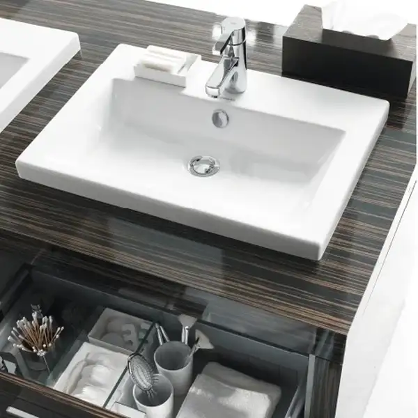 Раковина накладная на столешницу Duravit 2nf floor 80х50 см (0491800060) фото 2 Aquada.com.ua