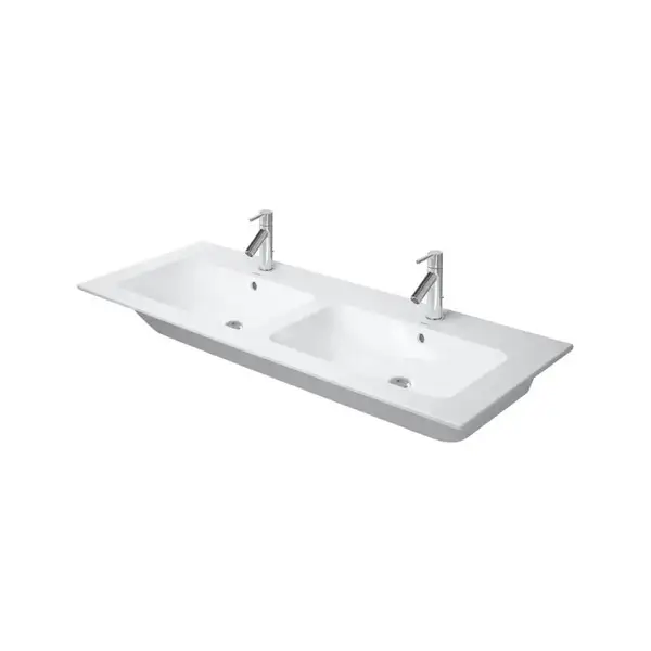 Раковина двойная мебельная Duravit Me by Starck 130 x 49 см (2336130000) фото 1 Aquada.com.ua
