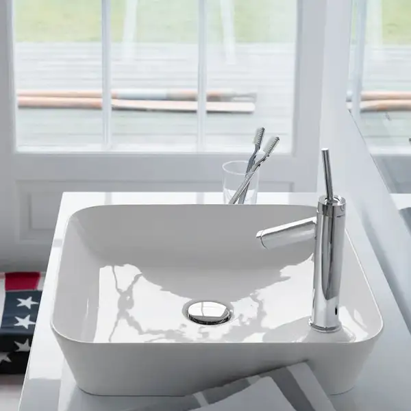 Раковина накладная на столешницу Duravit Cape Cod 46 х 46 см (2340460000) фото 2 Aquada.com.ua