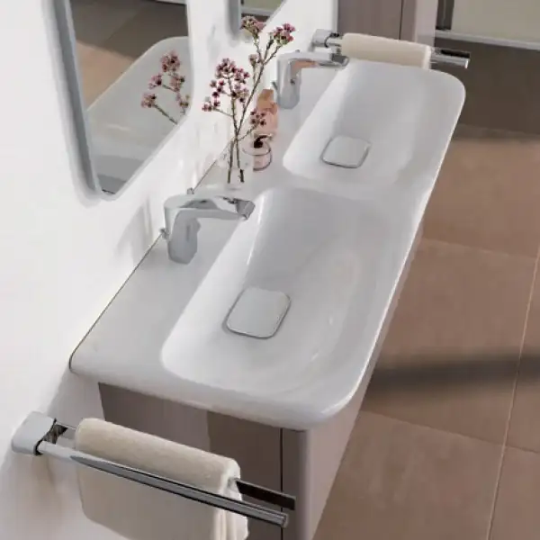 Раковина двойная Geberit myDay 130 х 480 мм с покрытием KeraTect (135430600) фото 3 Aquada.com.ua