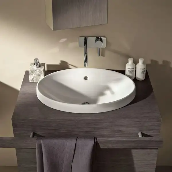 Geberit VariForm Умывальник встраиваемый, круглый, белый (500.701.01.2)
