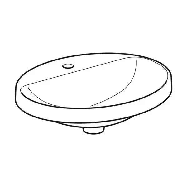 Geberit VariForm Раковина вбудована, 55х45 см, біла (500.723.01.2)