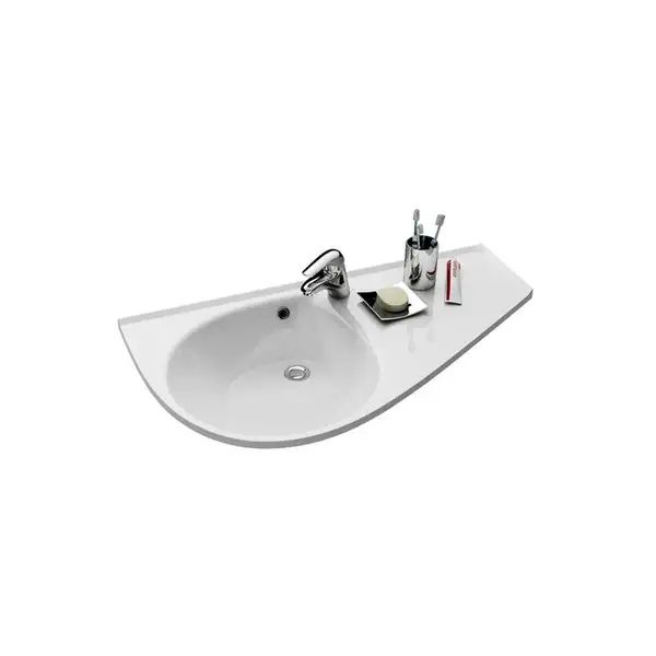 Раковина угловая Ravak Avocado Comfort 950х530х190 мм (левый вариант) (XJ9L1100000) фото 1 Aquada.com.ua