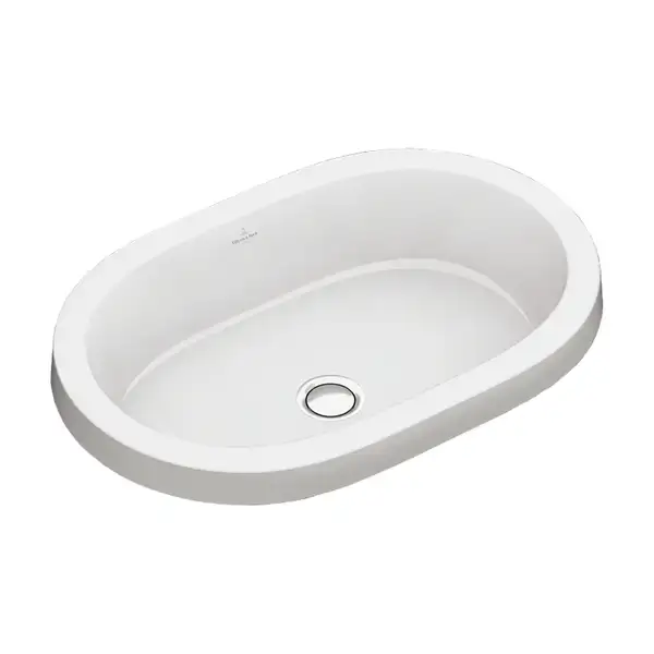 VILLEROY & BOCH ARCHITECTURA умывальник 61,5*41,5см овальный,  для установки на столешницу (41666001) фото 3 Aquada.com.ua