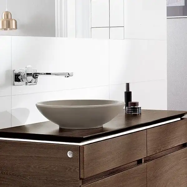 Раковина накладная на столешницу Villeroy & Boch Loop & Friends d=43 см (без перелива) (514401R1) фото 2 Aquada.com.ua