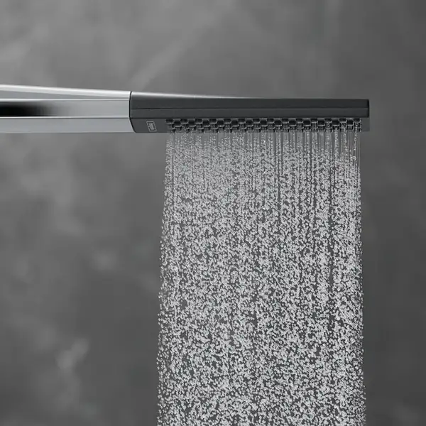 Лейка для душа "палочка" Hansgrohe Rainfinity (цвет - хром/чёрный), 1 вид струи (26866000) фото 2 Aquada.com.ua