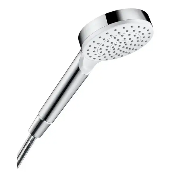 Ручний душ Hansgrohe Crometta 100 1jet, EcoSmart 9л/хв, White/Chrome (26333400)
