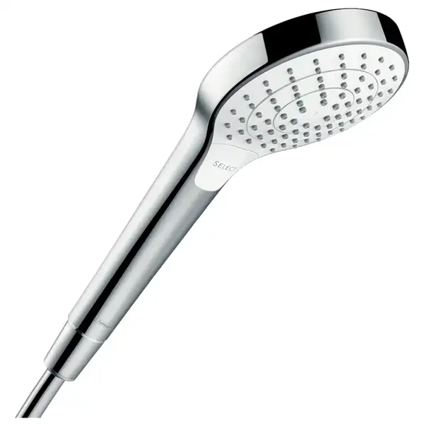 HANSGROHE Лейка для душа Croma Select S Vario (цвет - хром/белый), 3 вида струи (26802400) фото 1 Aquada.com.ua