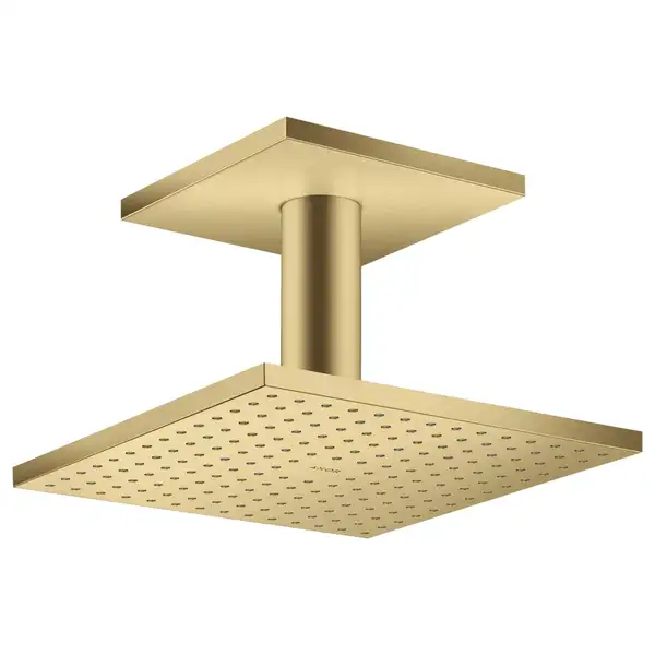 Верхний душ 250 х 250 мм Axor ShowerSolutions (цвет - матовое золото), 2 вида струи (35312250) фото 1 Aquada.com.ua