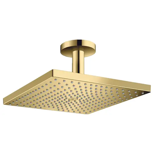Верхний душ с потолочным подсоединением Hansgrohe Raindance E 300 х 300 мм, 1 тип струи (цвет - полированное золото) (26250990) фото 1 Aquada.com.ua