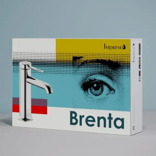 IMPRESE BRENTA набор (верхний душ, держатель), хром (ZMK071901101) фото 3 Aquada.com.ua