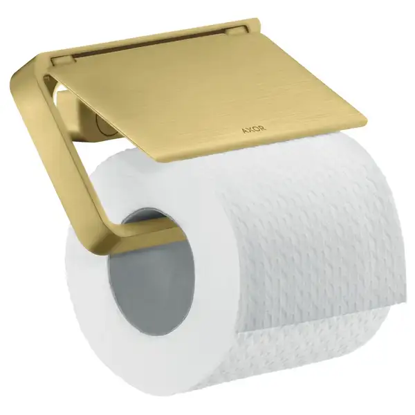 Бумагодержатель с крышкой Axor Universal Accessories (цвет - матовая латунь) (42836950) фото 1 Aquada.com.ua