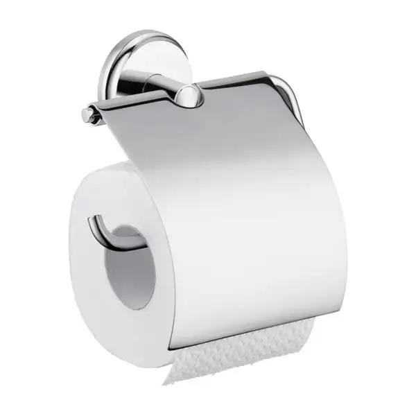 Бумагодержатель с крышкой Hansgrohe Logis Classic (цвет - хром) (416230001) фото 1 Aquada.com.ua