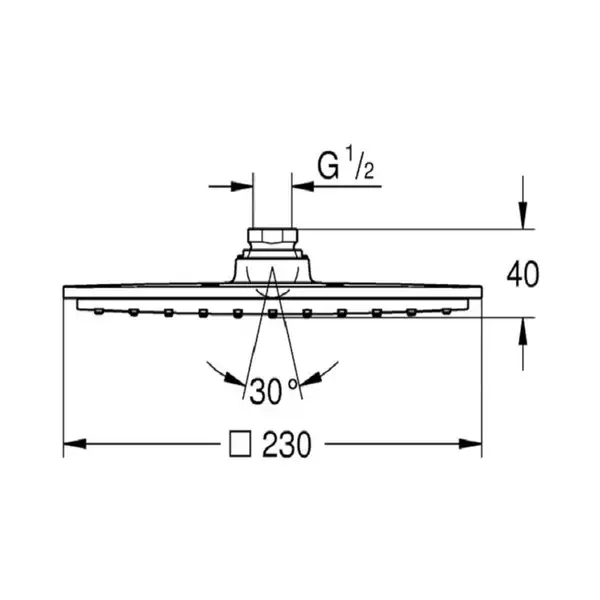 Верхній душ Grohe Rainshower Allure 230 (27479000)