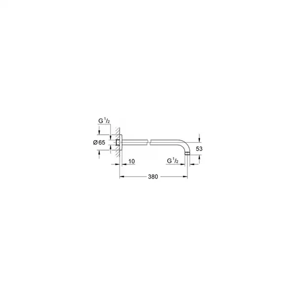 GROHE Душевой кронштейн RAINSHOWER (28361LS0) (28361LS0) фото 3 Aquada.com.ua