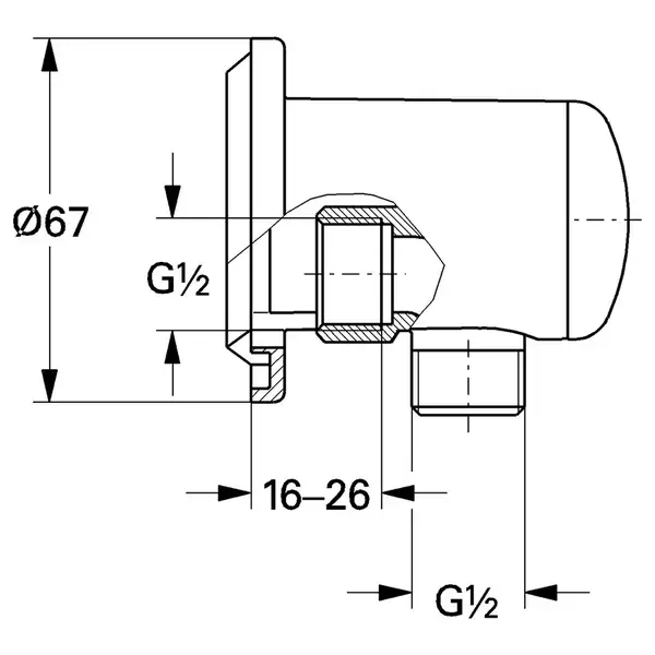Подключение для шланга Grohe Relexa 28673000