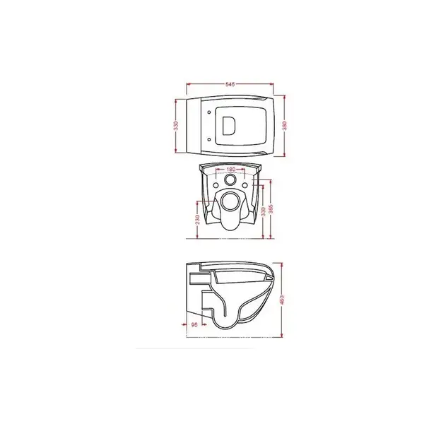 ARTCERAM Унитаз подвесной ArtCeram Hi-Line белый глянец с сиденьем для унитаза Soft Close (HIV001 01; 00+HIA001 01; 71) фото 4 Aquada.com.ua