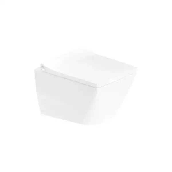 Унитаз подвесной компакт Duravit Viu Rimless (безободковый), с сиденьем Soft Close (2573090000+0021290000) фото 1 Aquada.com.ua