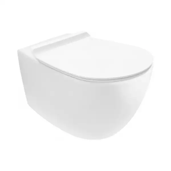 Унитаз подвесной Simas Vignoni с сиденьем Soft Close, белый глянец (VI18/F85+VI004) фото 1 Aquada.com.ua