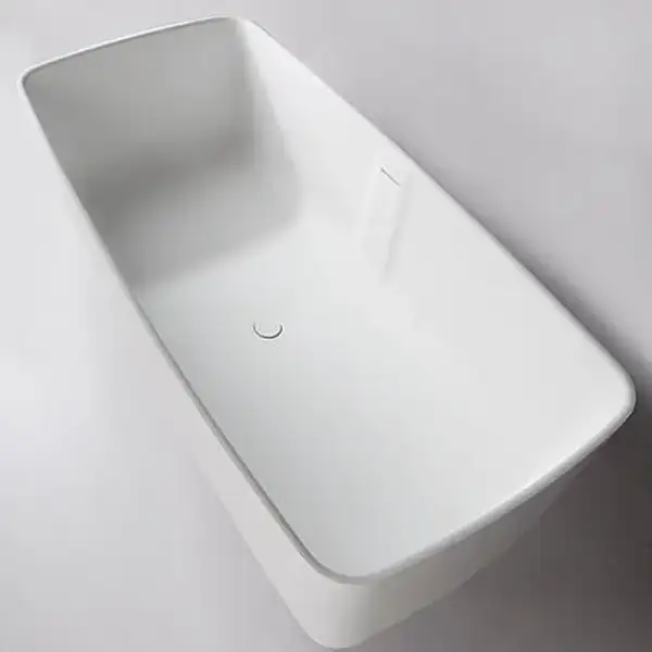 VOLLE Ванна 168*80*53см отдельностоящая каменная Solid surface (12-40-034) фото 3 Aquada.com.ua