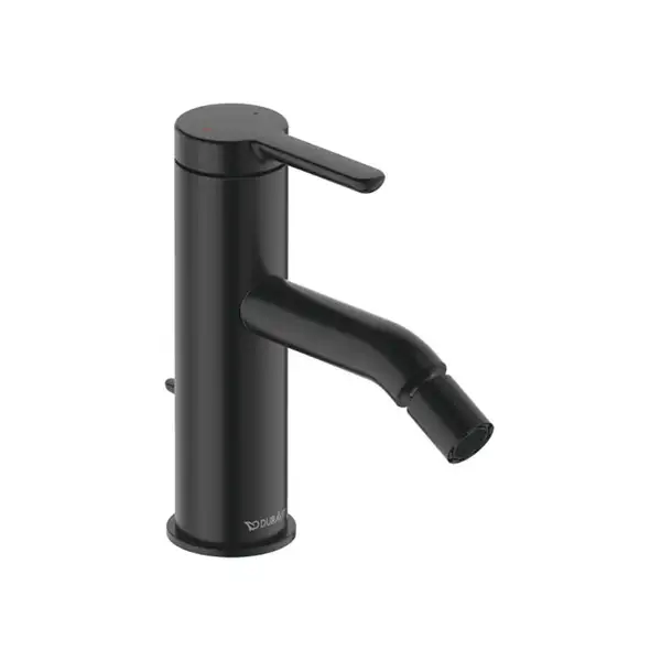 Смеситель для биде Duravit C.1 (цвет - чёрный матовый), с донным клапаном (C12400001046) фото 1 Aquada.com.ua