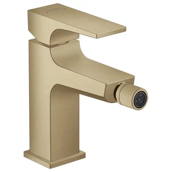 Смеситель для биде Hansgrohe Metropol (цвет - шлифованная бронза), с донным клапаном Push-Open (32520140) фото 1 Aquada.com.ua