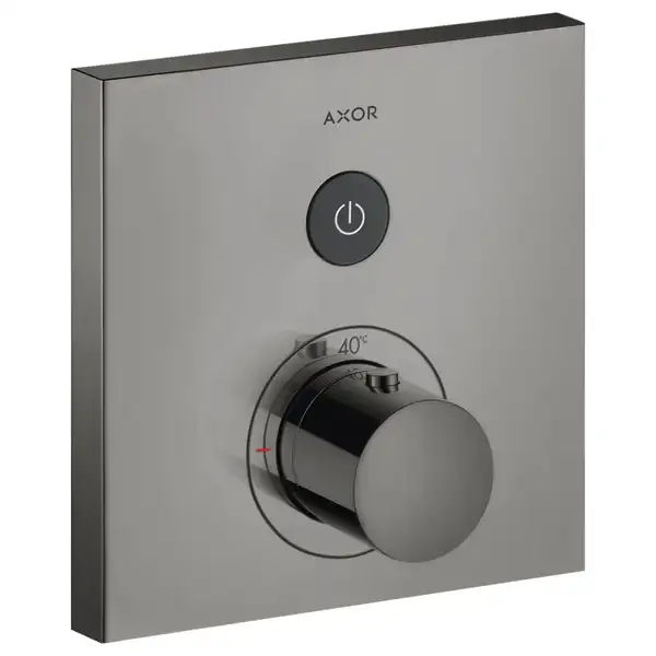 Термостат на 1 потребитель, скрытого монтажа Axor ShowerSelect (цвет - полированный чёрный хром) (36714330) фото 1 Aquada.com.ua
