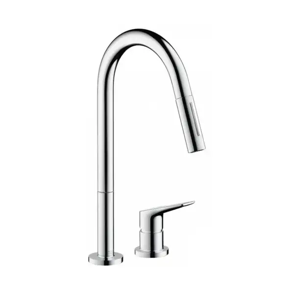Смеситель для кухни, на 2 отверстия Axor Citterio M (цвет - хром) (34822000) фото 1 Aquada.com.ua