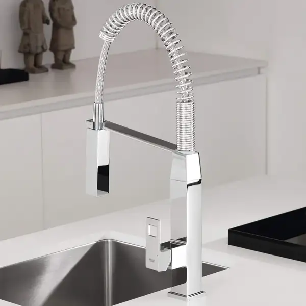 Смеситель однорычажный для кухни Grohe Eurocube DN 15 (цвет - хром) (31395000) фото 7 Aquada.com.ua