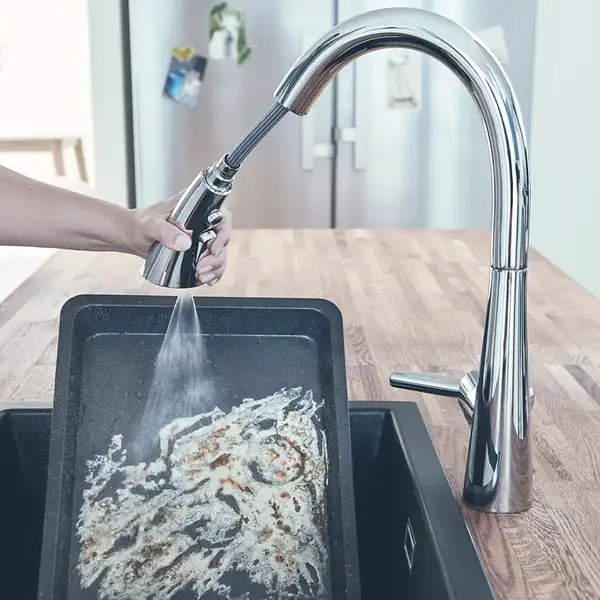Grohe Zedra Змішувач для кухні, висувний, хром (32294002)