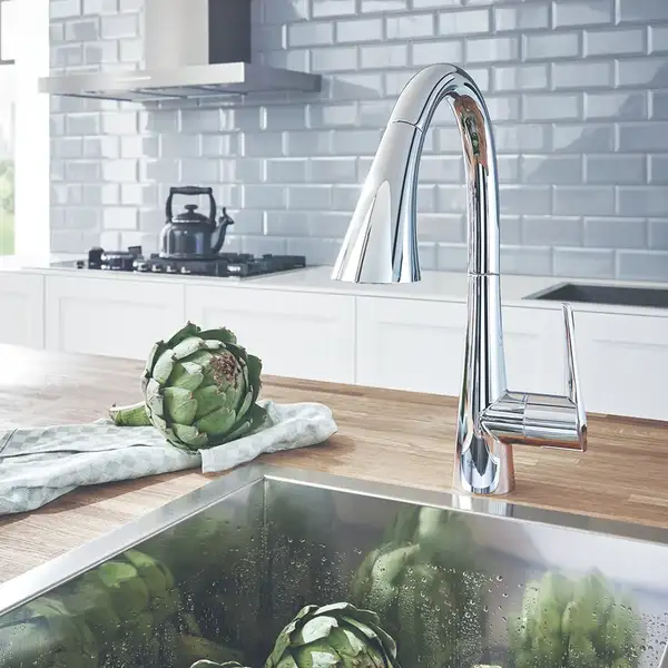 Grohe Zedra Змішувач для кухні, висувний, хром (32294002)