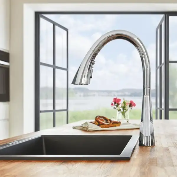 Grohe Zedra Змішувач для кухні, висувний, хром (32294002)