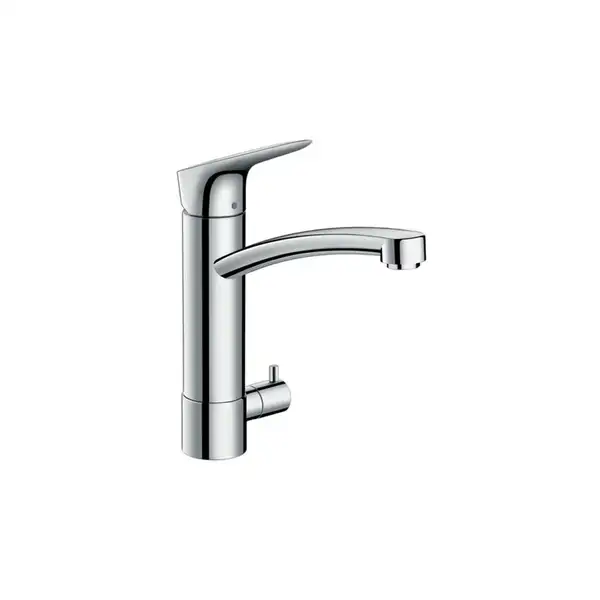 Смеситель для кухни, однорычажный Hansgrohe Logis (цвет - хром), с запорным вентилем для посудомоечной машины (71834000) фото 1 Aquada.com.ua