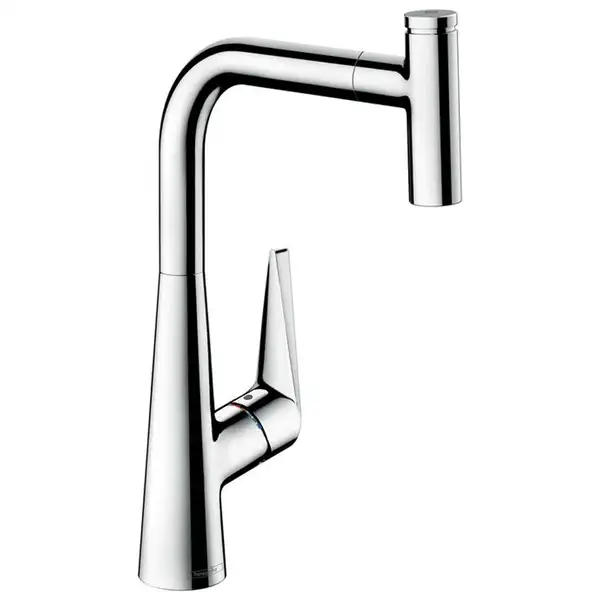 HANSGROHE Смеситель для кухни 300, однорычажный, с выдвижной изливом Talis Select S (72821000) фото 1 Aquada.com.ua