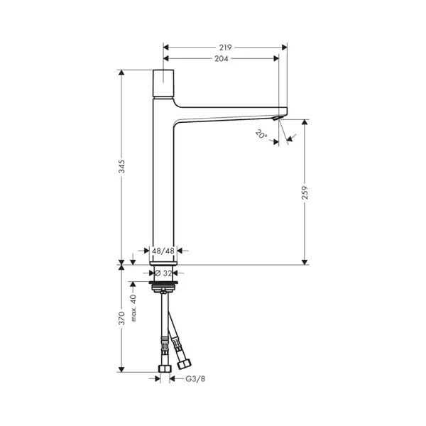 Hansgrohe Metropol 260 Select Смеситель для умывальника, хром (32572000)