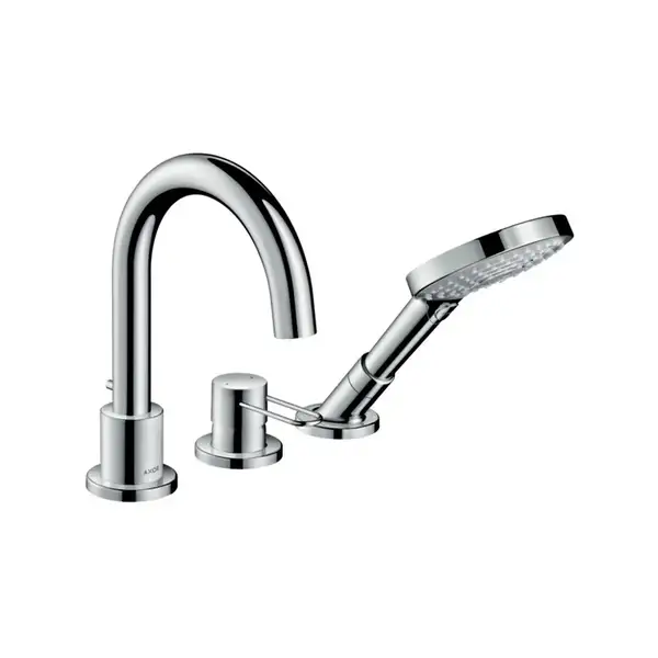 Смеситель на борт ванны, на 3 отверстия Axor Uno (цвет - хром) (38436000) фото 1 Aquada.com.ua