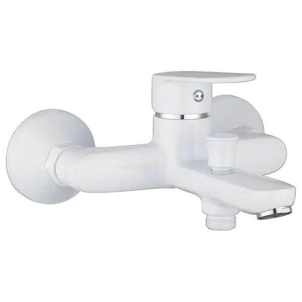 IMPRESE LASKA cмеситель для ванны, белый, 35 мм (10040W) фото 1 Aquada.com.ua