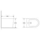 MIXXUS PREMIUM BEVEL-0601 Биде напольное, белое (MP6598)