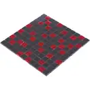 KOTTO Мозаїка GM 8005 C2 Red Silver S6/Black / 300 х 300 х 8   ( 25 х 25 )  Кераміка Лео УКРАЇНА (GM 825005)