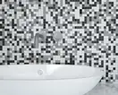 KOTTO Мозаїка скляна GMP 0825011 С3 print 10/black /white 300 x 300 х 8   ( 25 х 25 ) Кераміка Лео УКРАЇНА