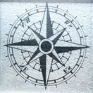 KOTTO Вставка Tako GTР 73007 Compass Mirror 73х73х8 Котто Кераміка (GTP 73007)