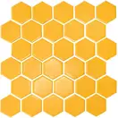 КОТТО КЕРАМІКА Мозаїка HEXAGON H 6025 Dark Yellow 295х295х9 Кераміка Лео УКРАЇНА