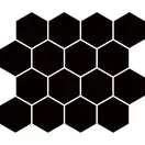 Мозаїка пресована Універсальна Nero Hexagon 22x25,5 код 1917 Ceramika Paradyz (M-P-220X255-1-UNIW.NEHE)