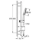 Grohe Rainshower SmartActive Душевой гарнитур, хром (26586000)