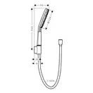 Hansgrohe Raindance Alive Select S Душевой гарнитур, хром (24611000)
