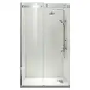 KOER SR SD01 Двері в нішу, прозорі, хром (KR5376)