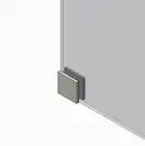 Koer SR SD02-140x200 Дверь в нишу, прозрачное стекло, хром (KR5383)